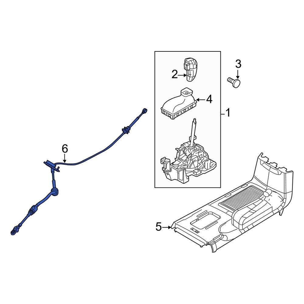 Lincoln OE 4C3Z7H181AA Automatic Transmission Shifter Cable Clip