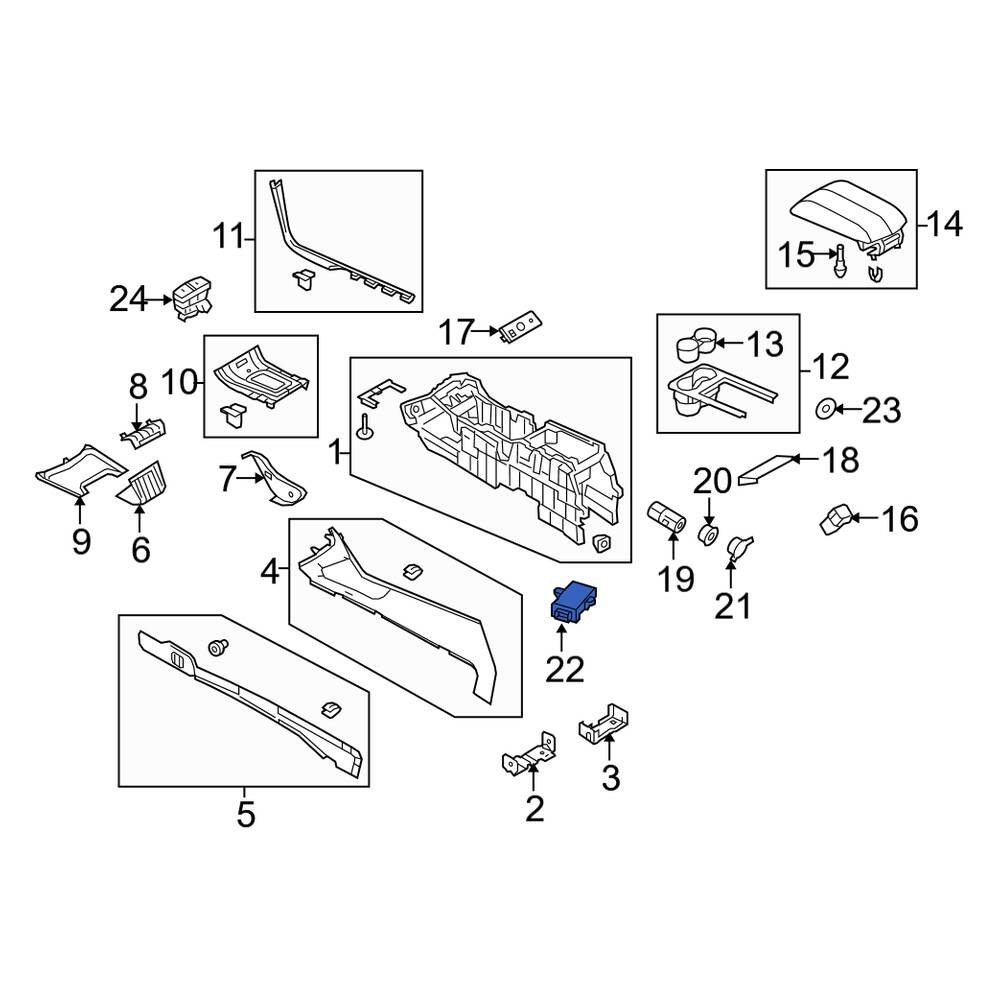 Lincoln OE AH6Z13C788B Lighting Control Module