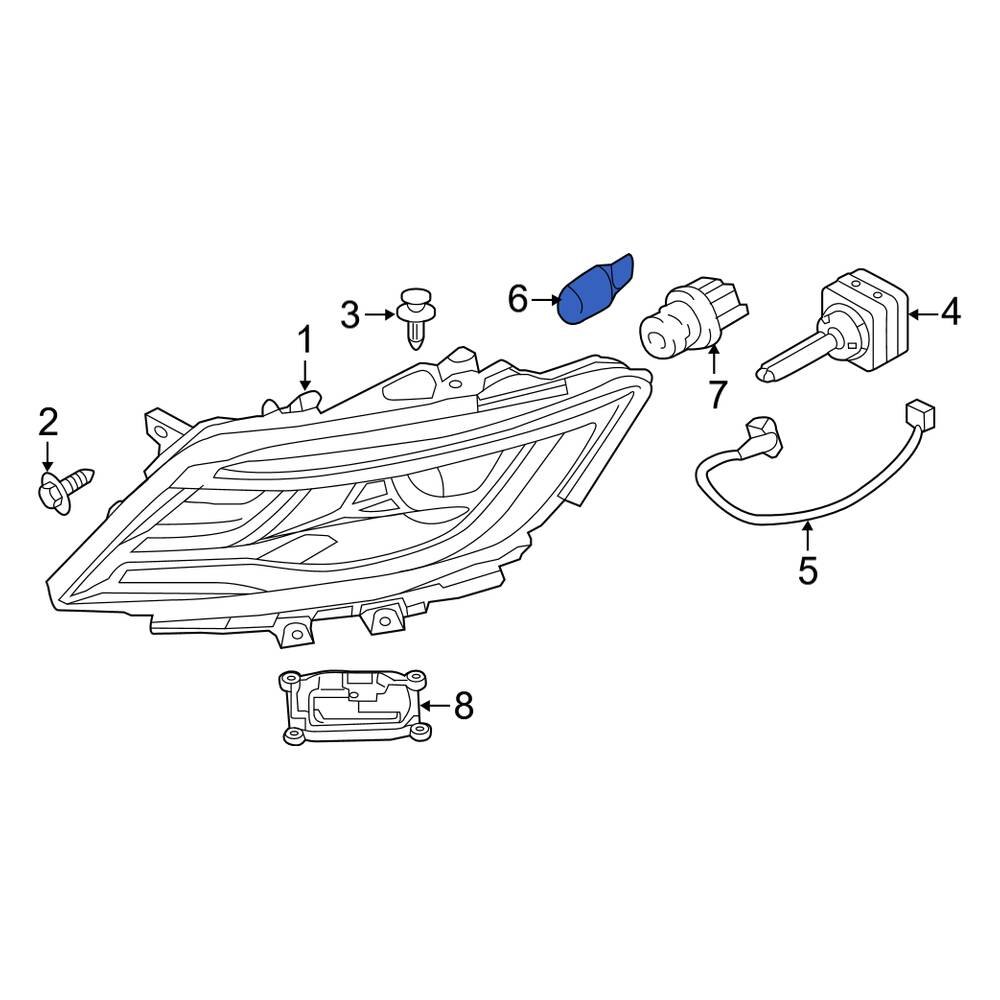 Lincoln OE DR3Z13466A Turn Signal Light Bulb