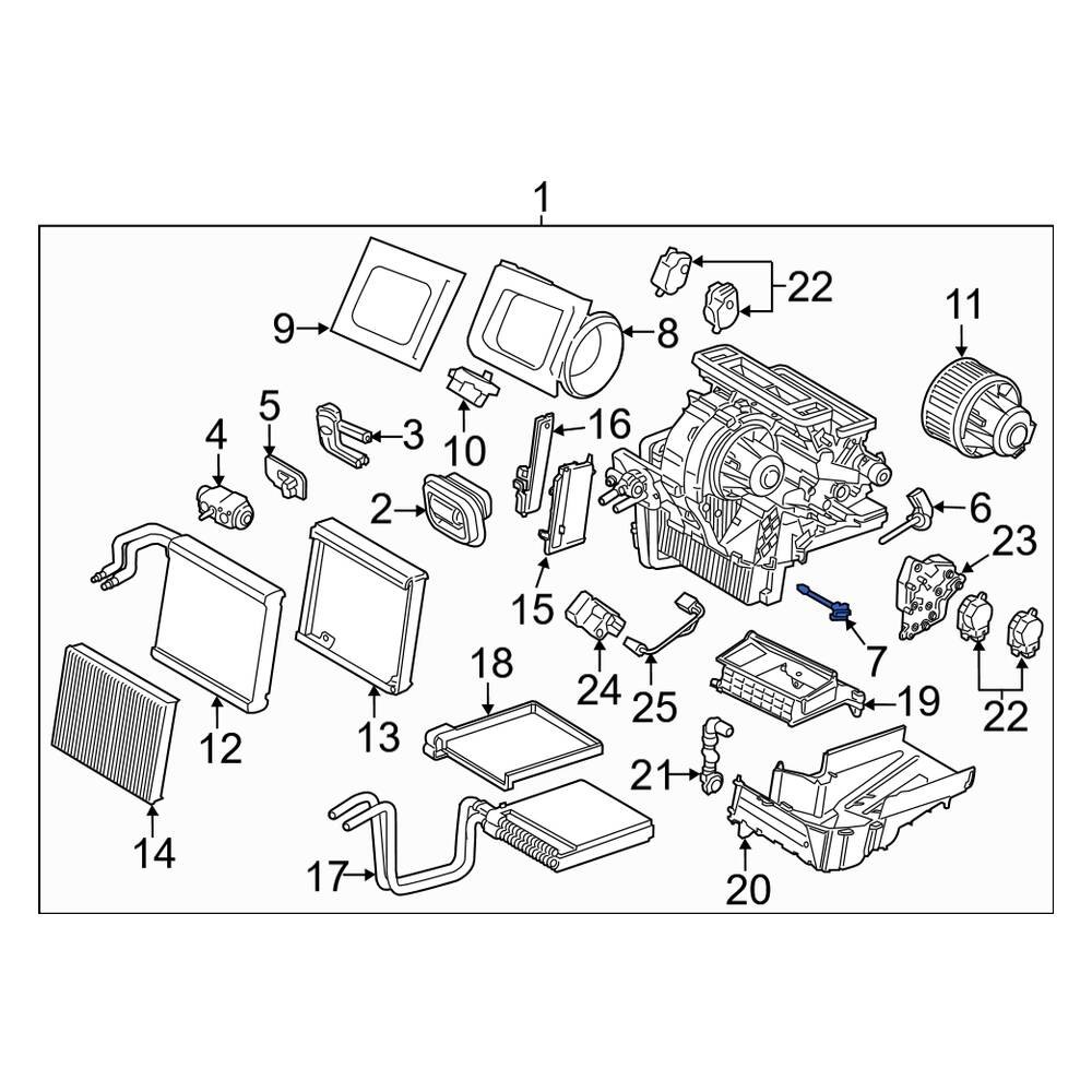 Lincoln OE BE8Z19C734A Lower A/C Evaporator Temperature Sensor