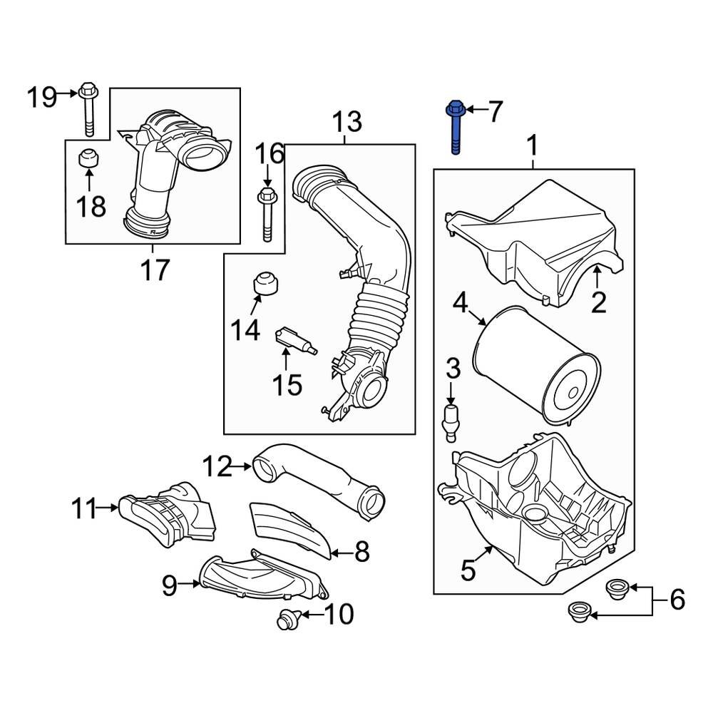 Lincoln OE W714941S901 Upper Air Filter Housing Bolt