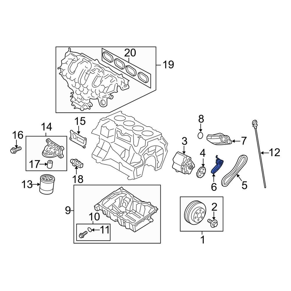 Lincoln OE GB5Z6K254A Engine Timing Chain Tensioner