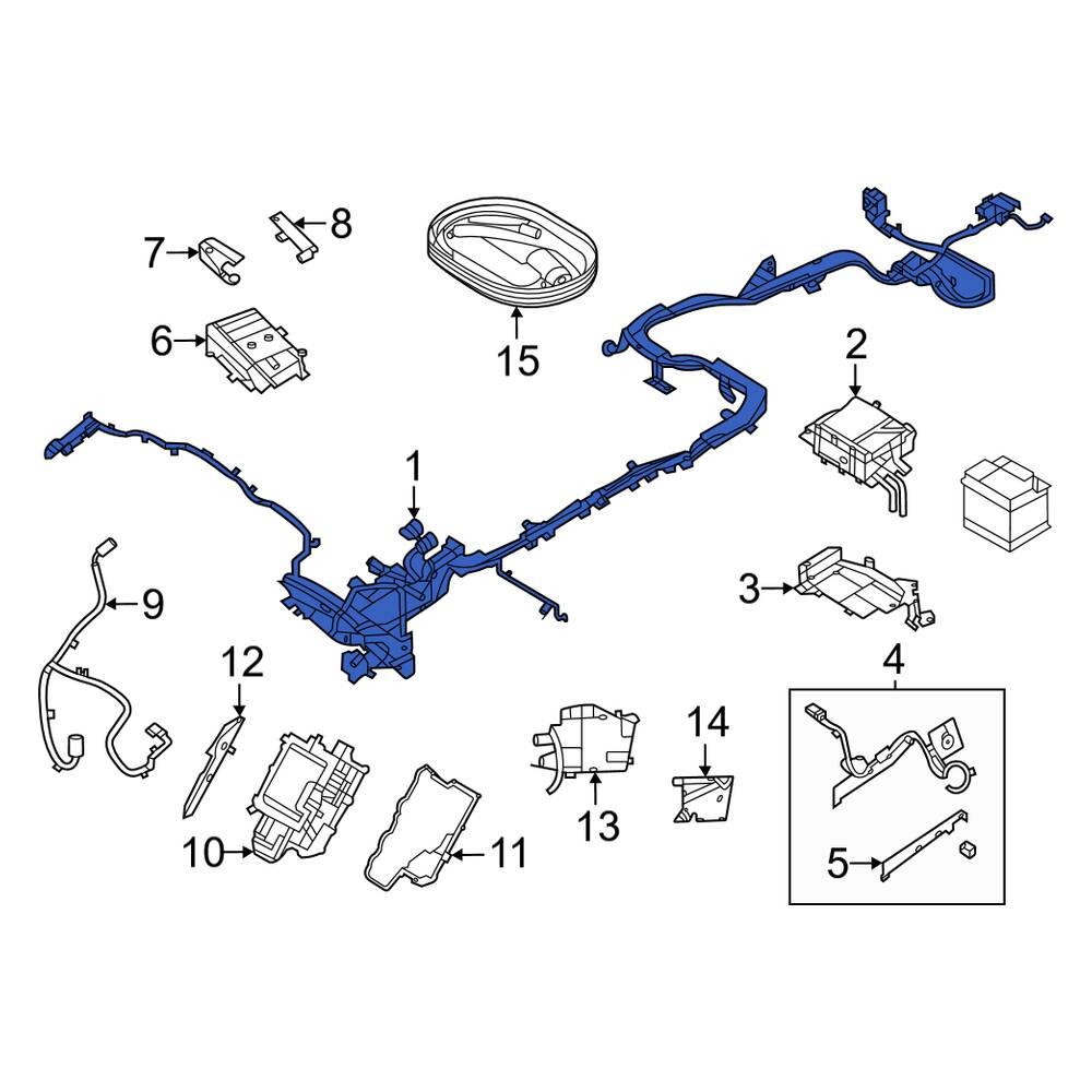 Lincoln OE JX6Z10C679D - Battery Current Sensor