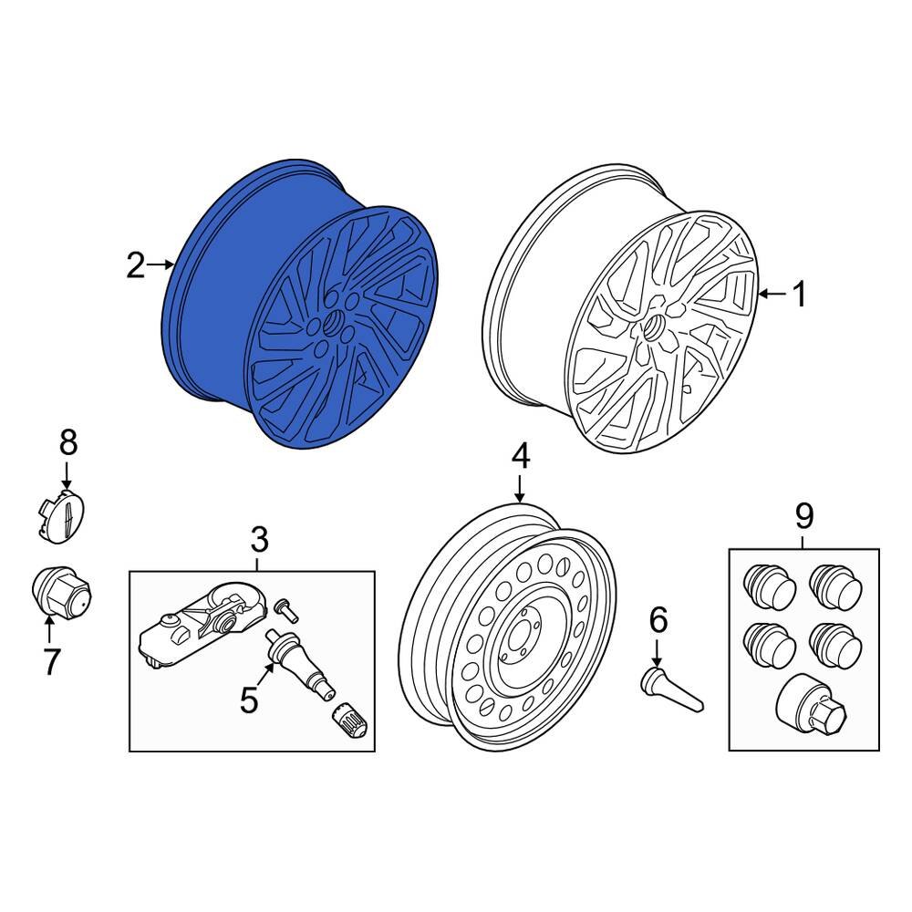 Lincoln OE MJ7Z1007C - Wheel