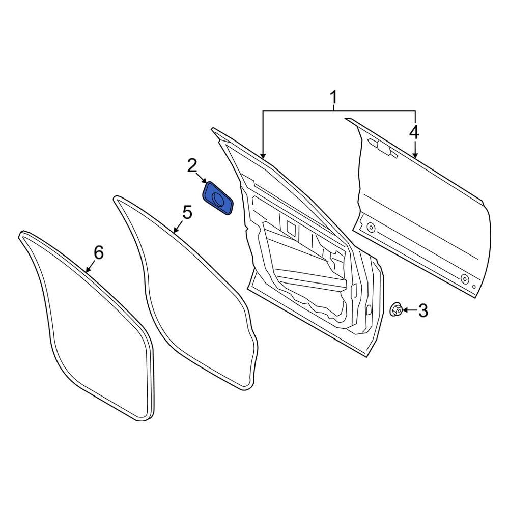 Lincoln OE FA1Z00933A Front Door Plug
