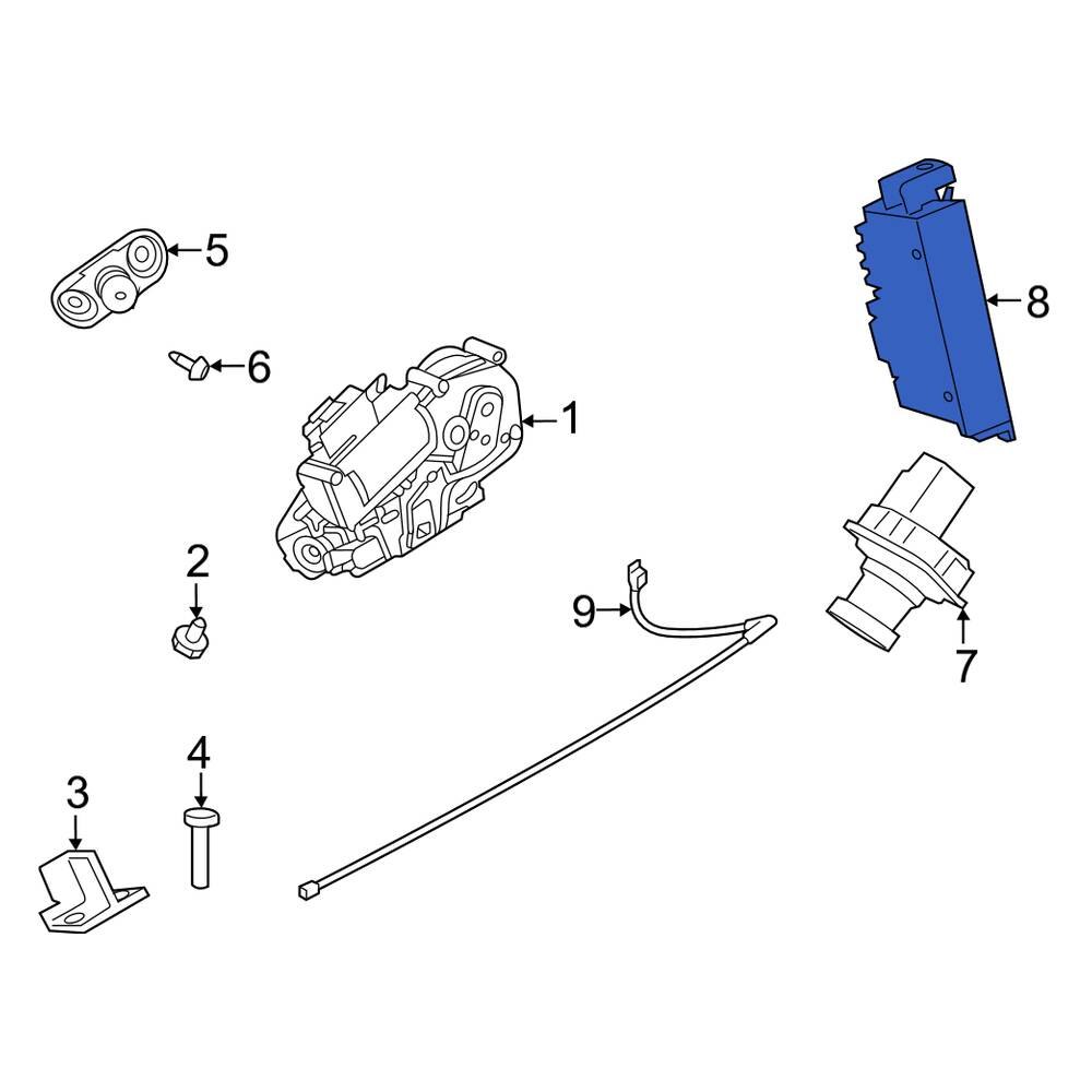 Lincoln OE JX7Z14B291Z Rear Liftgate Control Module