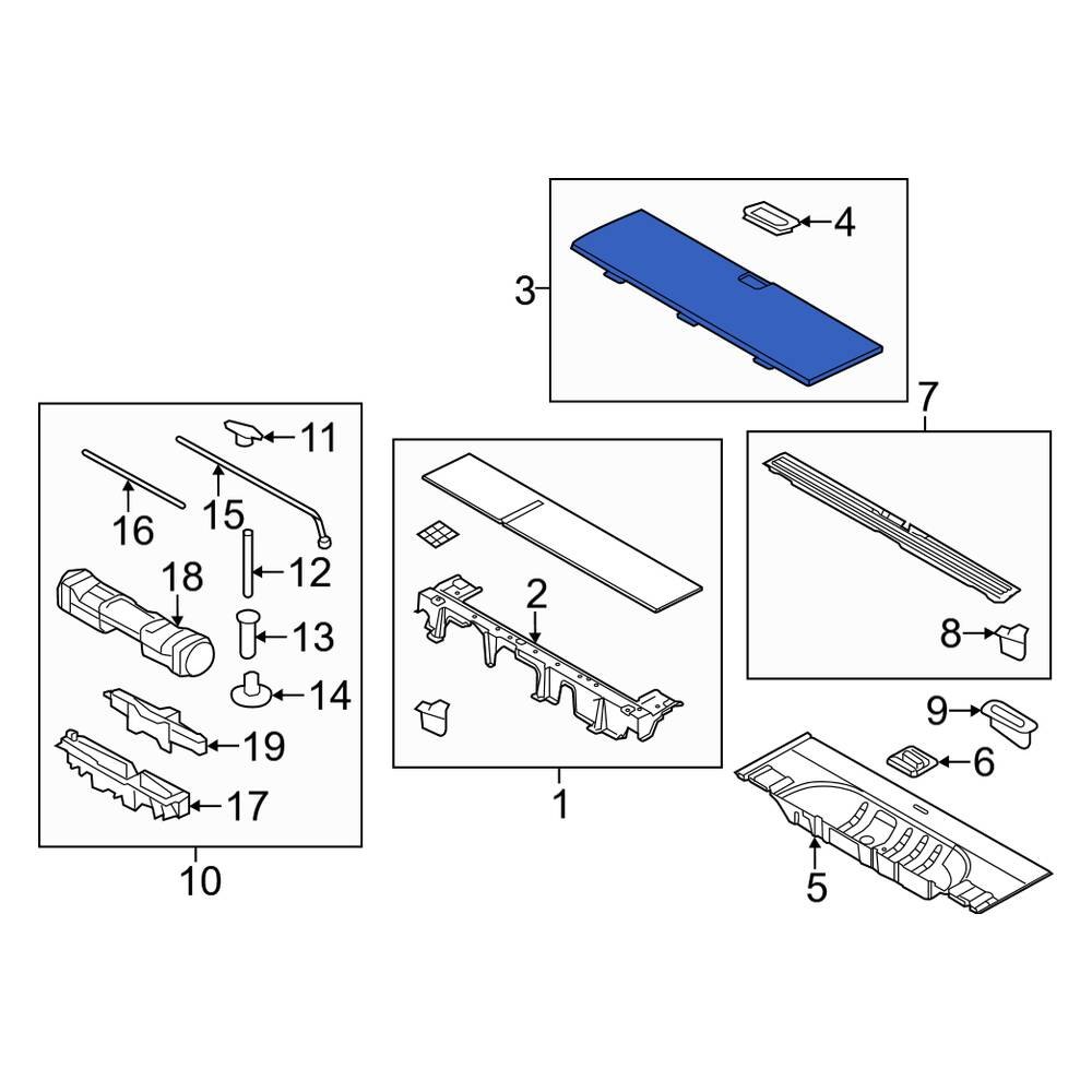 Lincoln OE 7L1Z7845626AA Rear Floor Jack Cover