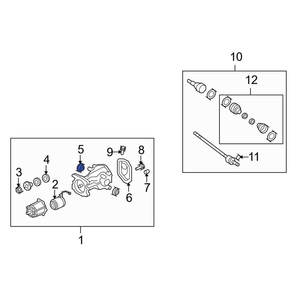 Lincoln OE 5L8Z4B416AA CV Axle Shaft Seal