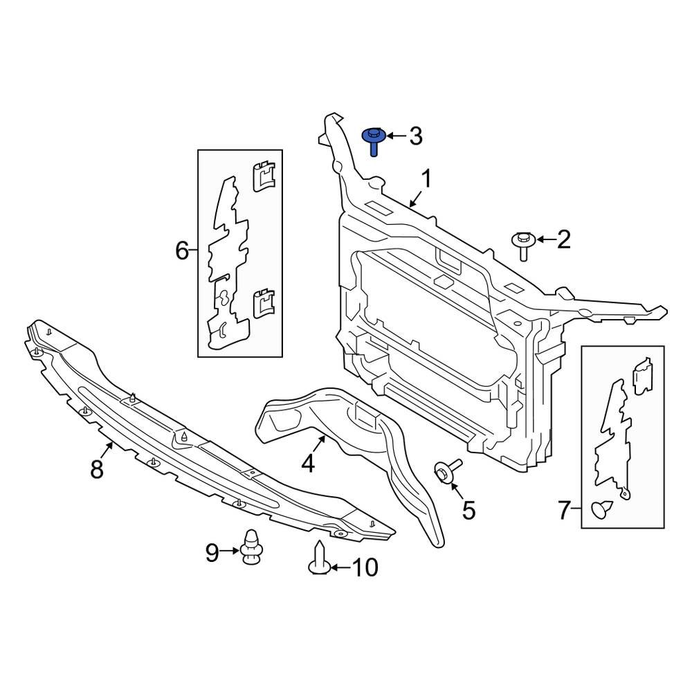 Lincoln Oe W505425s439 - Headlight Mounting Bolt