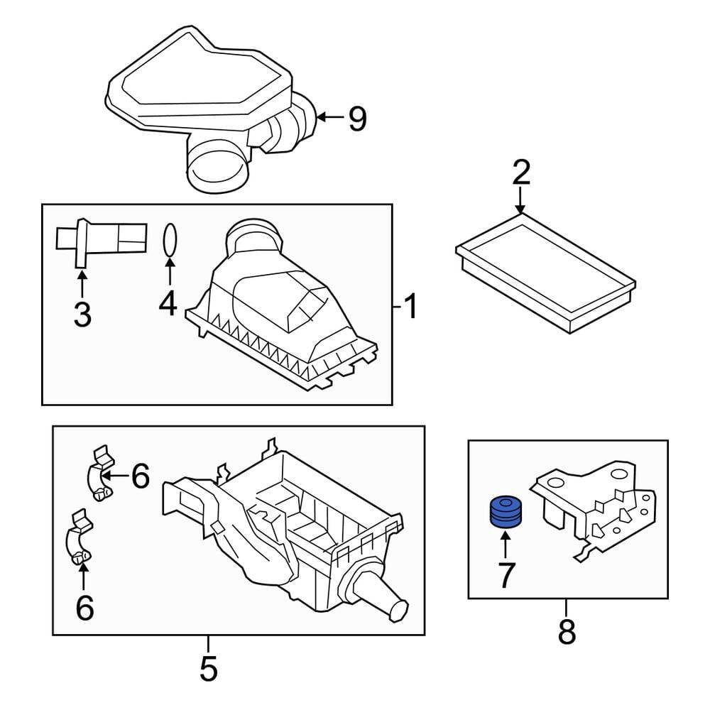 Lincoln OE F4ZZ9P686A - Air Filter Housing Insulator