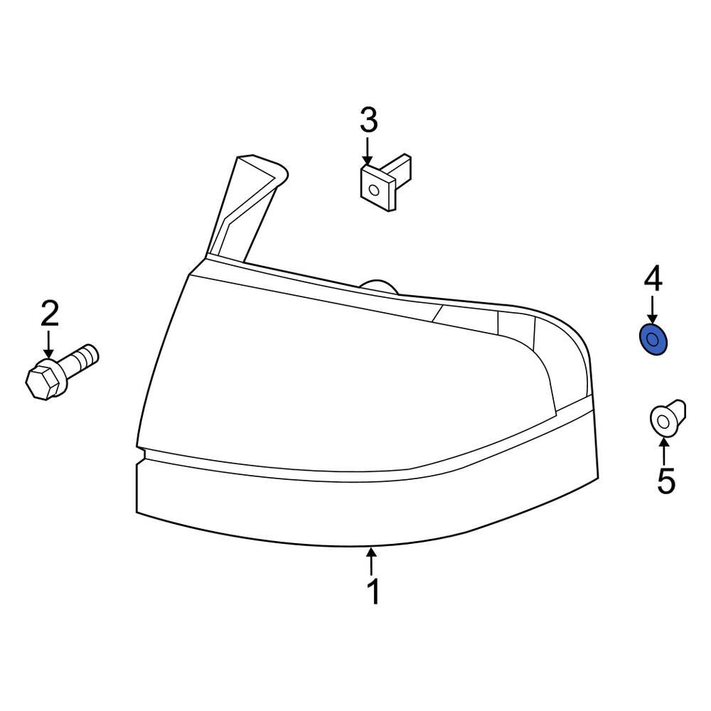 Lincoln OE YL8Z13A457AA - Rear Bumper Cover Grommet