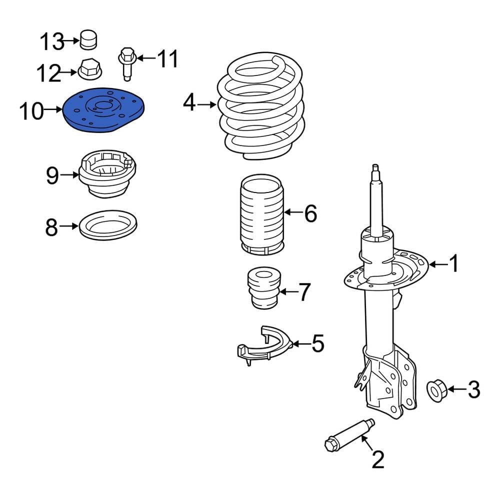 Lincoln OE F2GZ3A197A Front Suspension Strut Mount