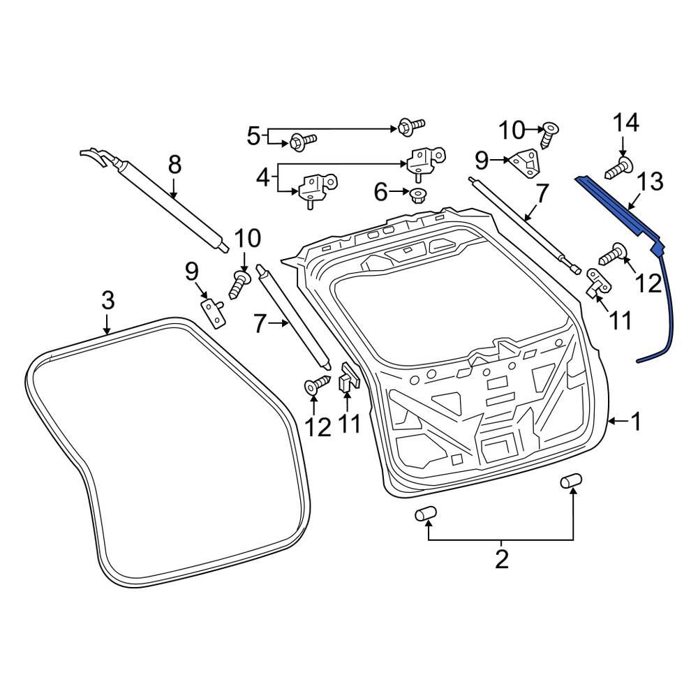 Lincoln OE FA1Z14F680B Rear Upper Liftgate Motion Sensor