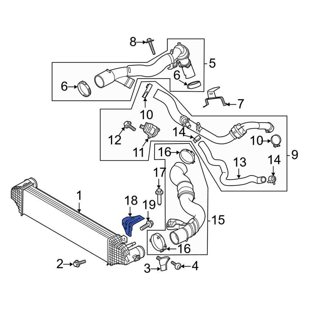 Lincoln OE L1MZ9647C Intercooler Pipe Bracket