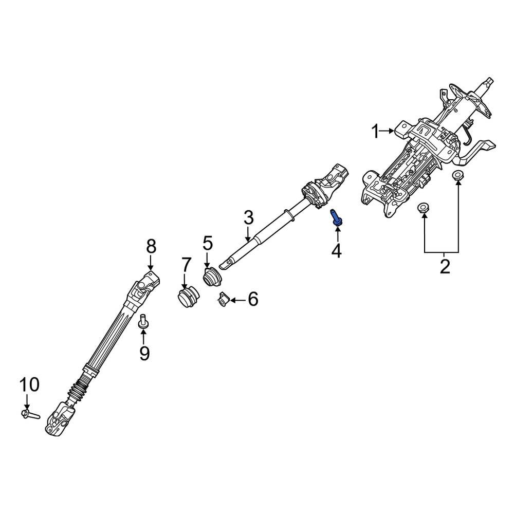 Lincoln OE W714409S439 Upper Steering Shaft Bolt