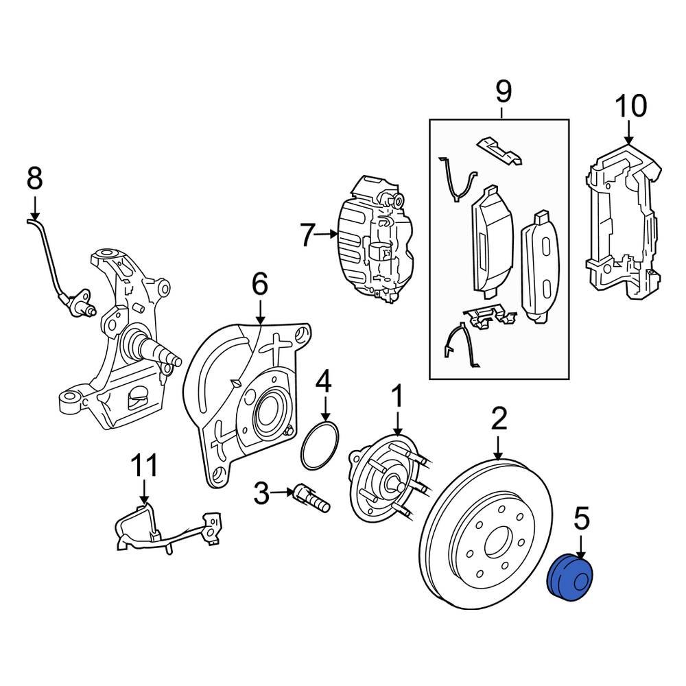 Lincoln OE 9L1Z1131A Wheel Bearing Dust Cap