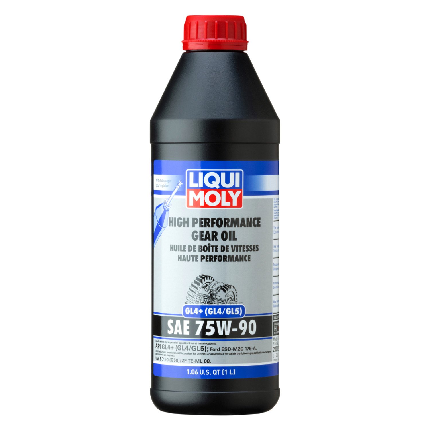 Liqui Moly® 20012 1 High Performance Sae 75w 90 Full Synthetic Api Gl 4 Hypoid Gear Oil 1