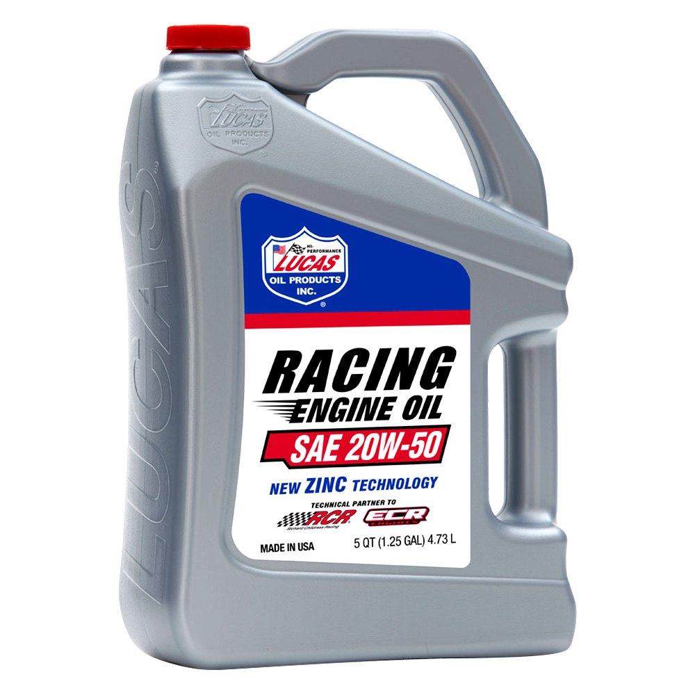 Lucas Oil® 10623 Racing™ BreakIn SAE 20W50 Motor Oil, 5 Gallons