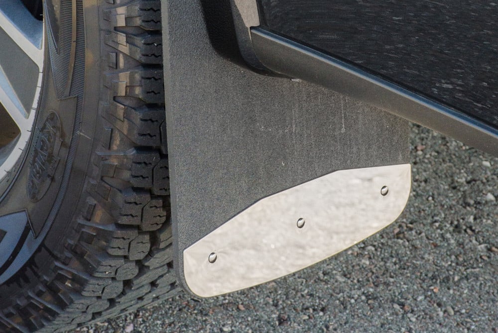 thumbnail image 2 of LUVERNE 250931 Rear 12-Inch X 20-Inch Textured Rubber Mud Guards, Select Dodge, Ram 1500, 2500 2 of 13