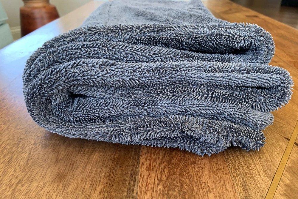 Luxury Microfiber® Sucker Grey - Sucker Drying Microfiber Towel
