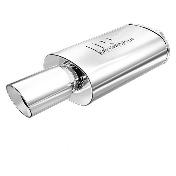 3/"//4/" In//Out Stainless Steel Magnaflow 14834 Universal Muffler w// Single Tip