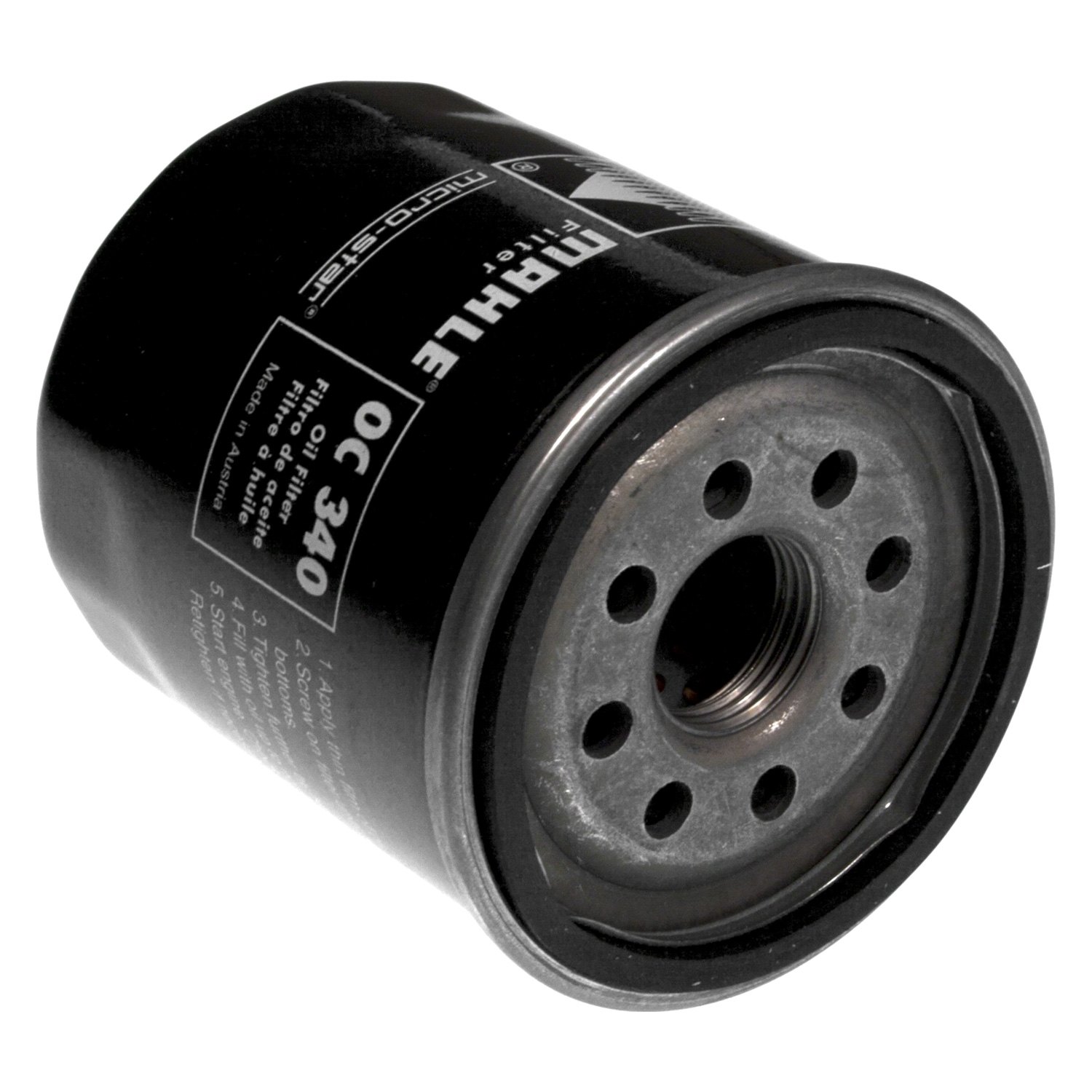 Spin-On Engine Oil Filter - Part Number OC 340 (OC340) by Mahle. 