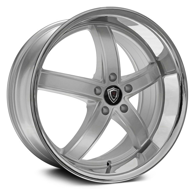 MARQUEE LUXURY® M5330 Wheels Silver Machined with SS Lip Rims