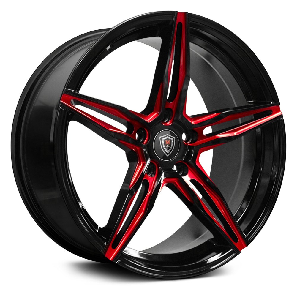 MARQUEE LUXURY ® - M8888 Black with Red Milled Accents.