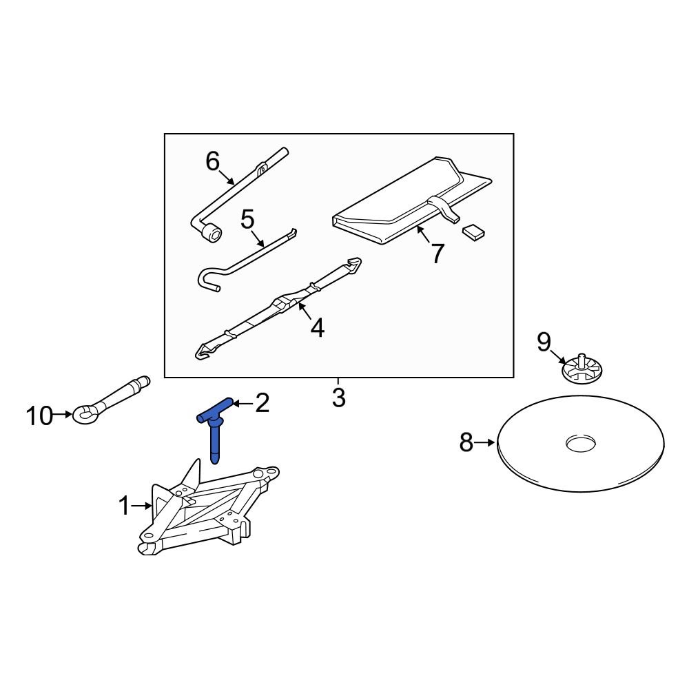 Mazda OE B00156170C Floor Jack Bolt
