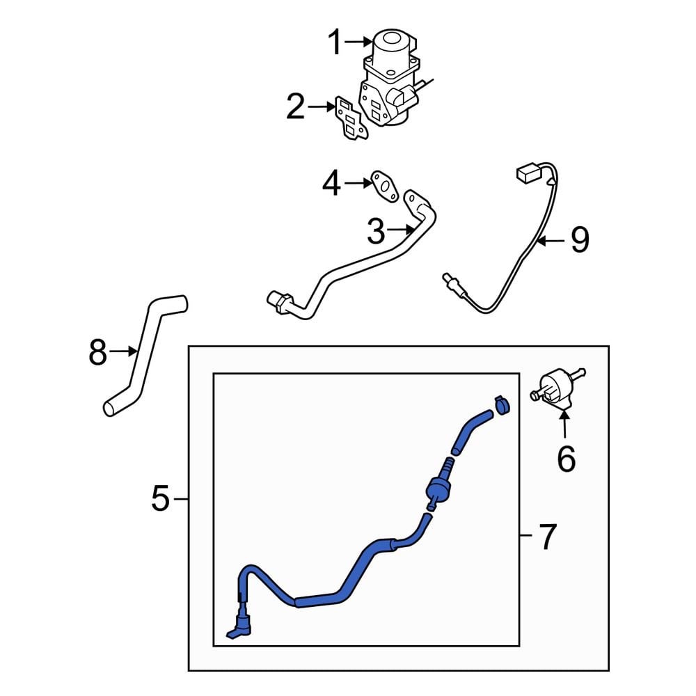 Mazda OE L3K920370A Exhaust Gas Recirculation (EGR) Vacuum Delay Valve