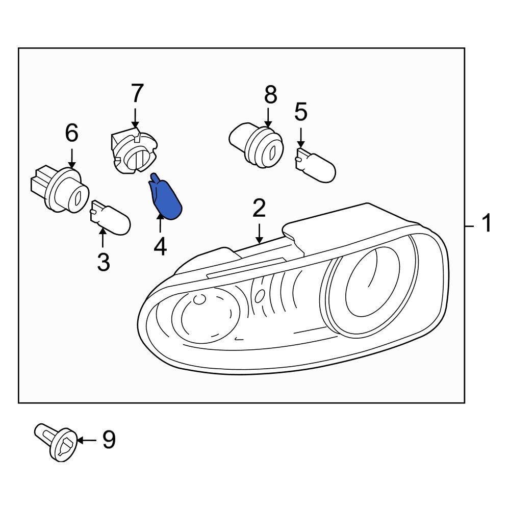 Mazda OE 997006210Y Rear Turn Signal Light Bulb