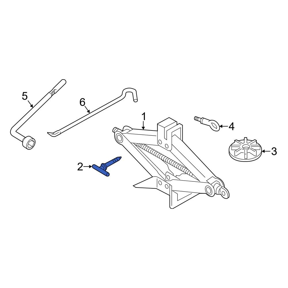 Mazda OE B00156170C Floor Jack Bolt