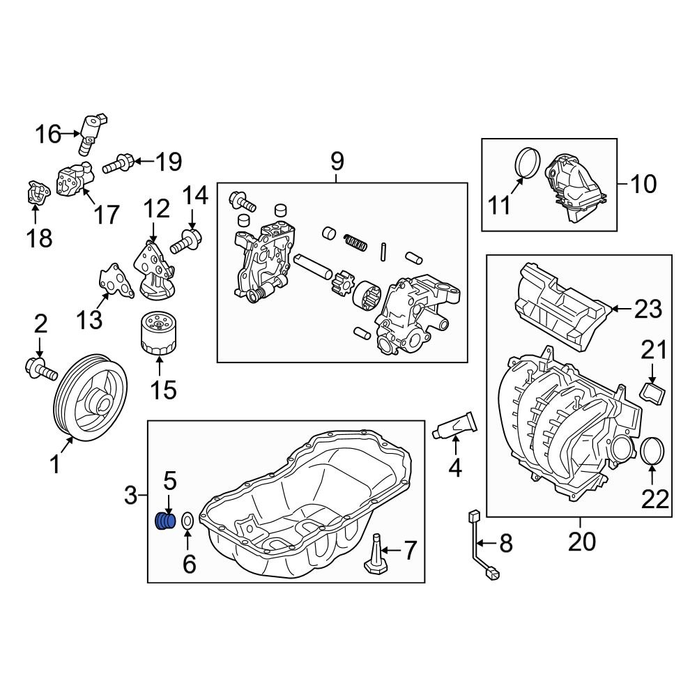 mazda-oe-pe0210404-engine-oil-drain-plug