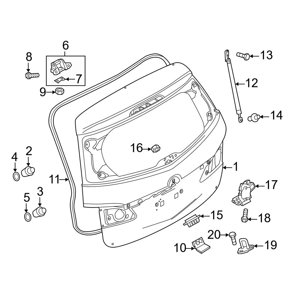 Mazda OE BR5S56994 - Bumper Cover Insulator