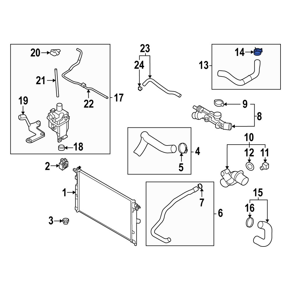 Mazda OE PE0115182 Lower Radiator Hose Clamp