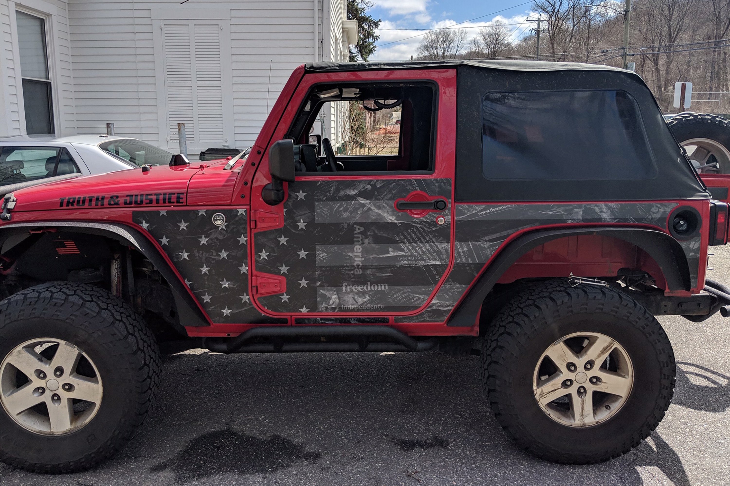 MEK 2107 Black Flag Half Door Full Set OffRoad Armor Decal