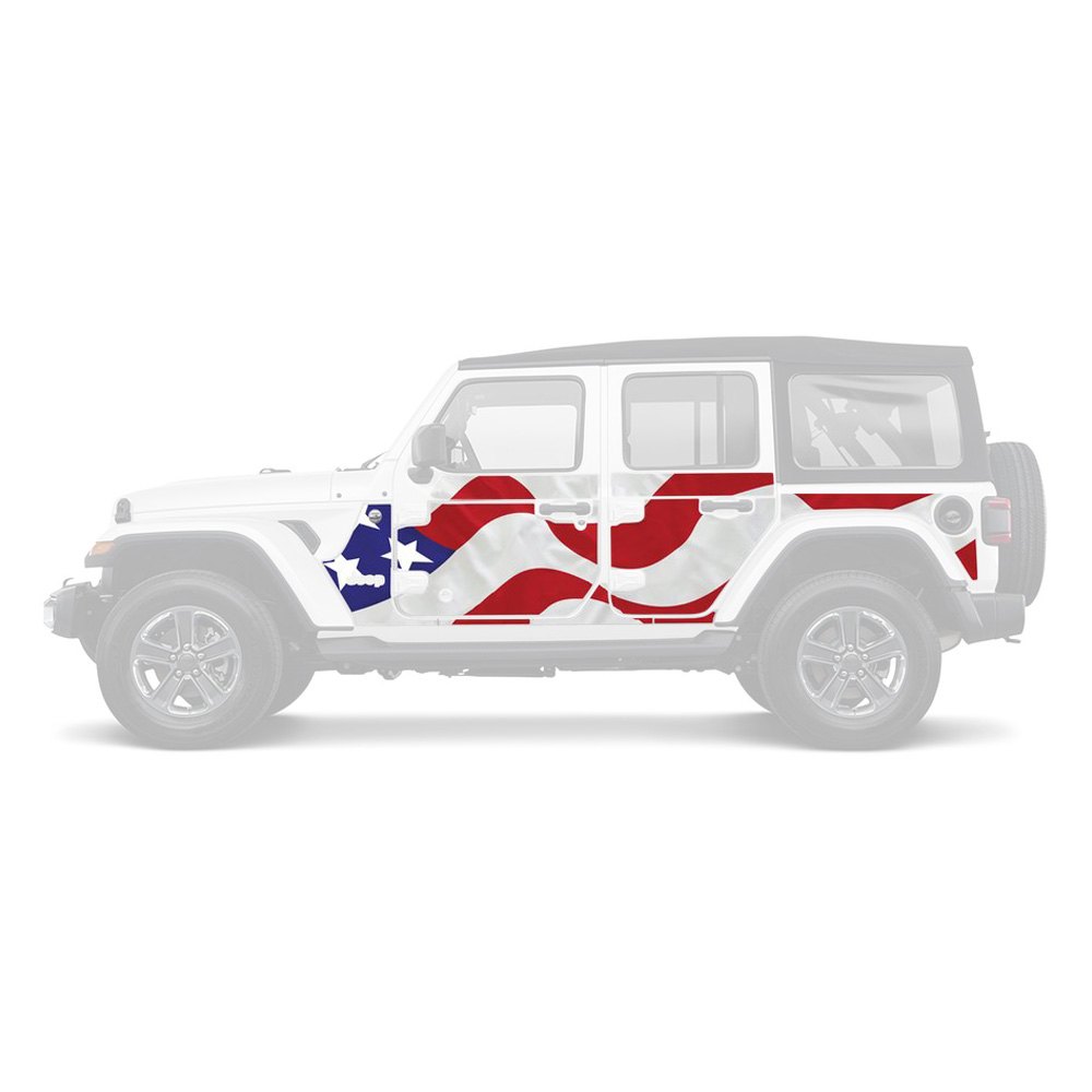 MEK 5409 American Flag 3 OffRoad Armor Decal