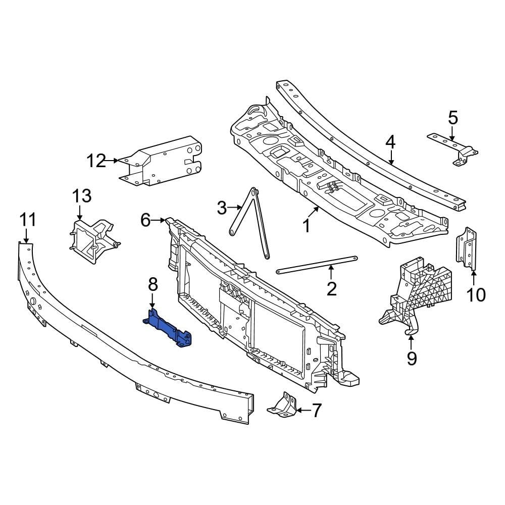 Mercedes-Benz OE 2066223000 - Radiator Support Panel Brace