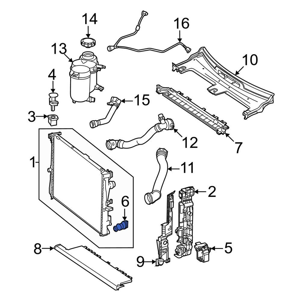 MercedesBenz OE 0009974516 Radiator Drain Plug