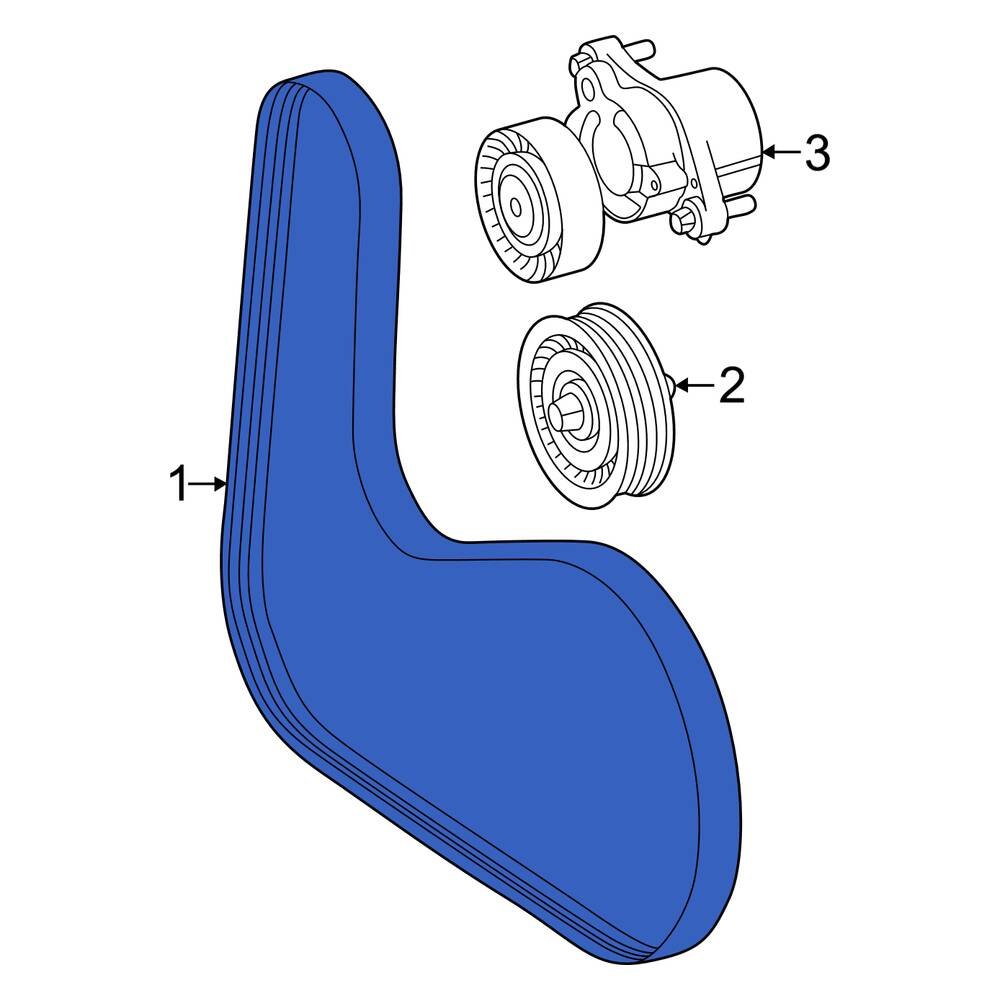 MercedesBenz OE 0009933600 Serpentine Belt