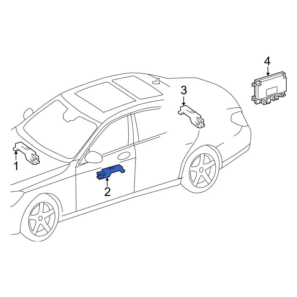 MercedesBenz OE 2069052504 Front Keyless Entry Antenna