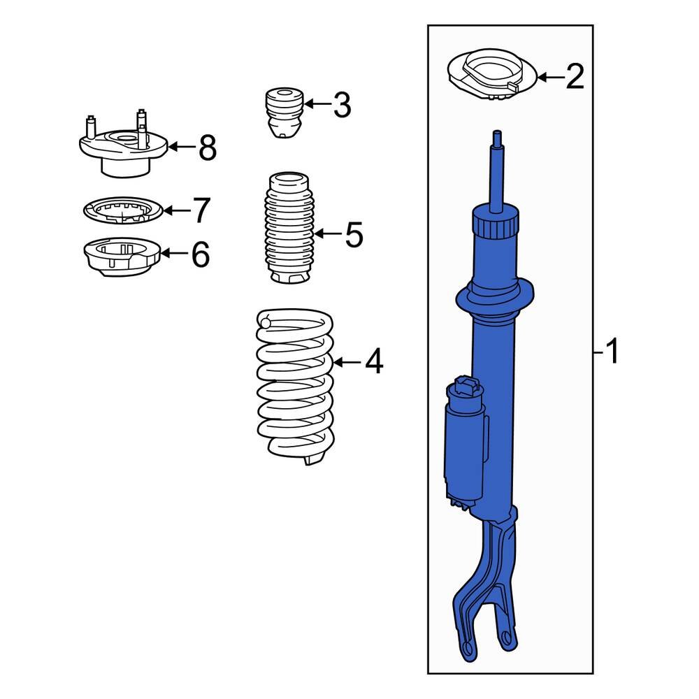 MercedesBenz OE 2053202330 Front Suspension Strut
