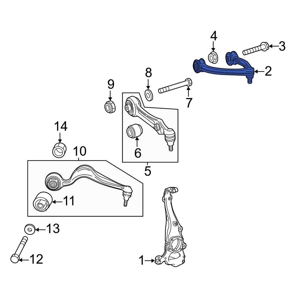 MercedesBenz OE 2063305102 Front Lower Suspension Control Arm