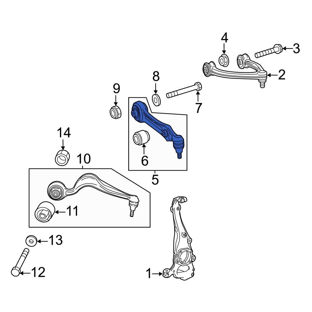 MercedesBenz OE 2063305102 Front Lower Suspension Control Arm