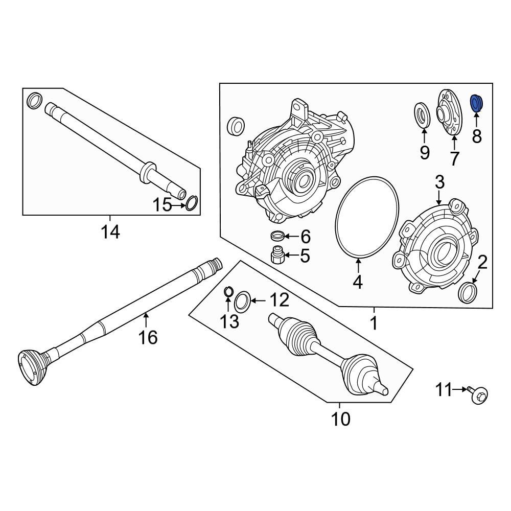 MercedesBenz OE 2213530372 Drive Shaft Flange Yoke Nut