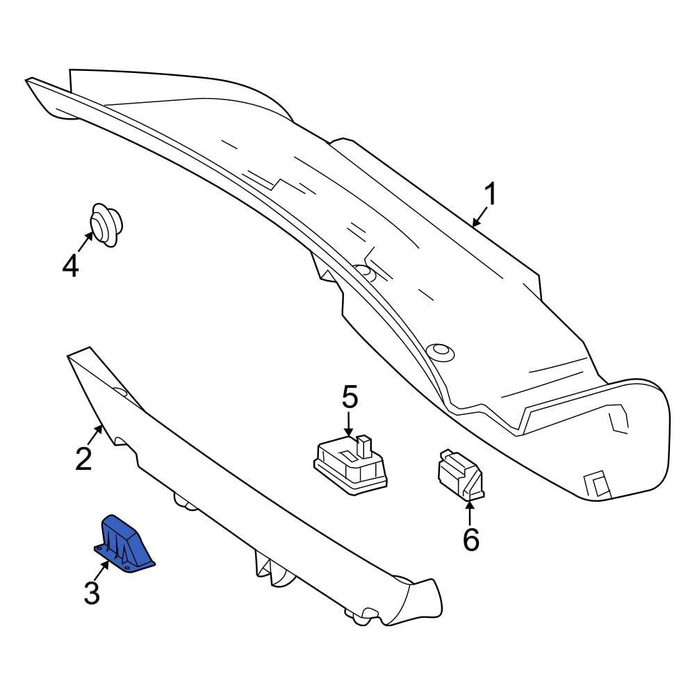 Mercedes-Benz OE 0997502400 - Rear Deck Lid Handle