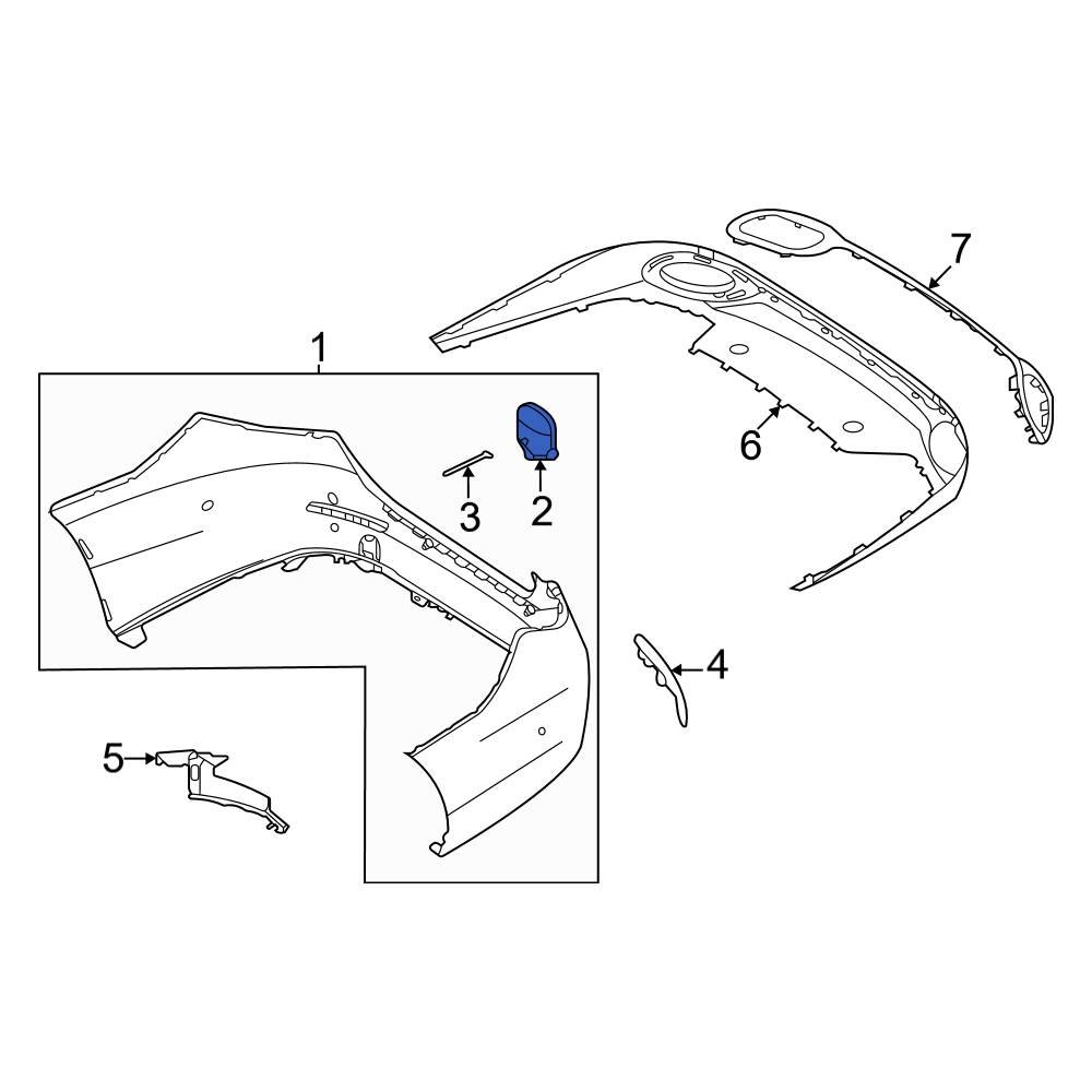 MercedesBenz OE 20688500019999 Front Tow Eye Cap