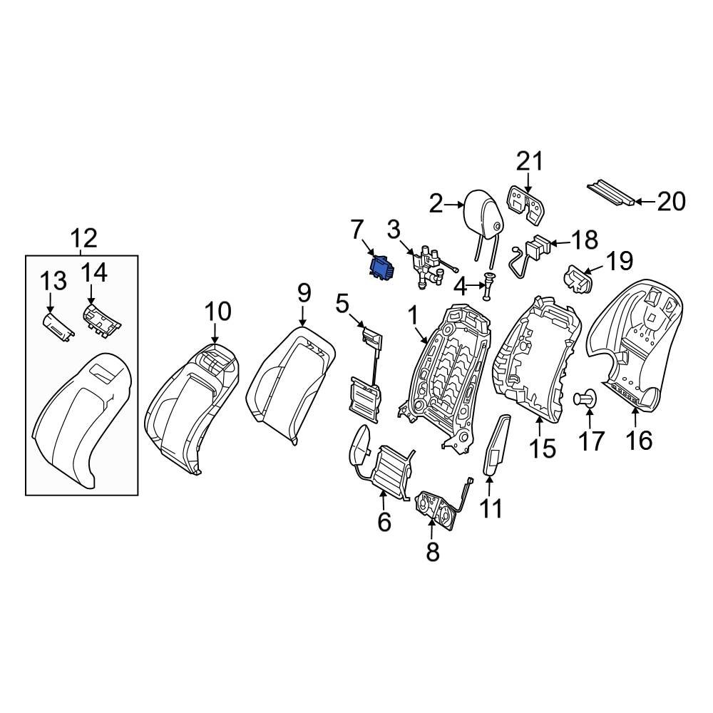 Mercedes Benz Oe 2139007605 Front Left Power Seat Control Module 6998