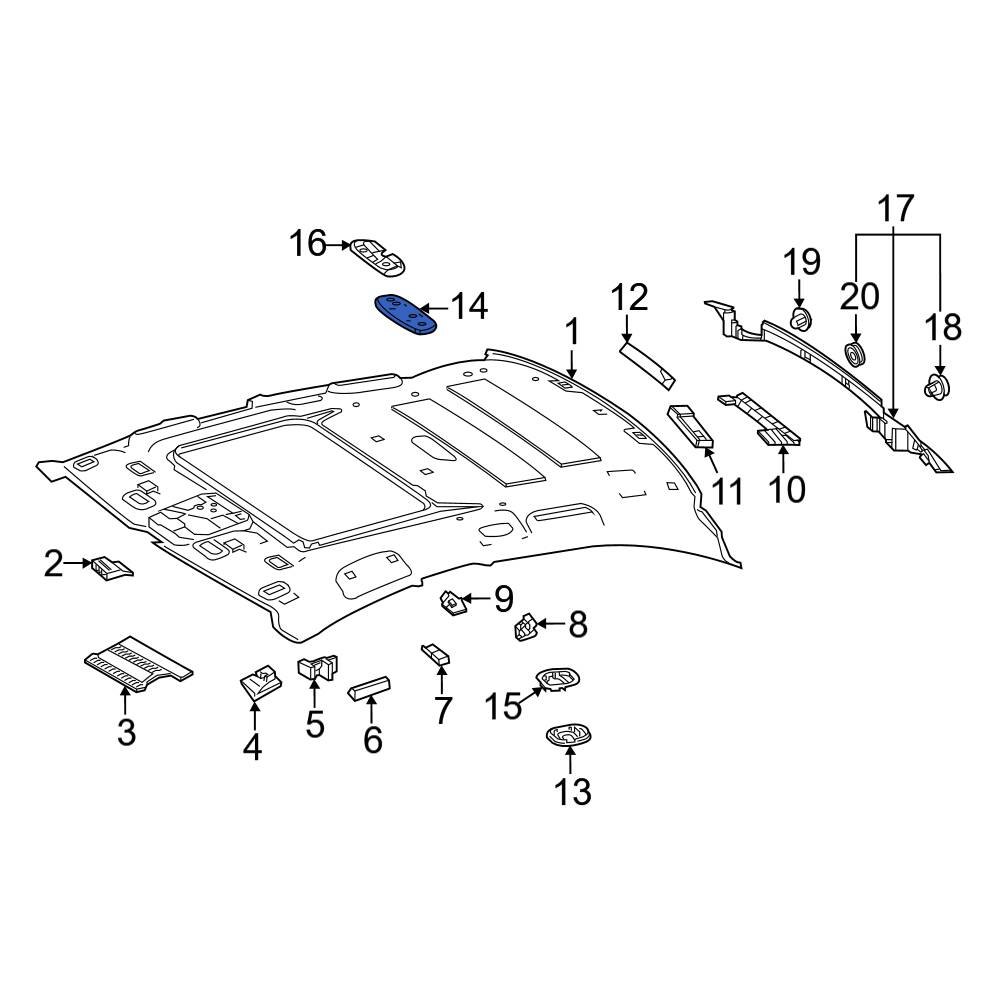 Mercedes-Benz OE 21369079049051 - Center Speaker Cover