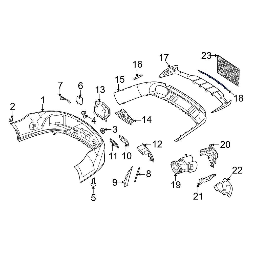 Mercedes-benz Oe 2908855900 - Rear Lower Bumper Trim